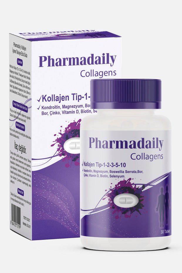 Collagens - 30 Tablets with 5 Types for Joint & Skin Health - TryAladdin
