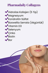 Collagens - 30 Tablets with 5 Types for Joint & Skin Health - TryAladdin