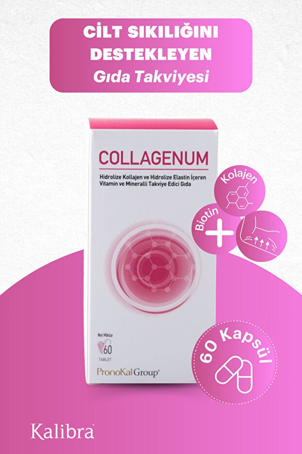 Collagenum - Skin Firming Hydrolyzed Collagen Supplement 60 Capsules - TryAladdin