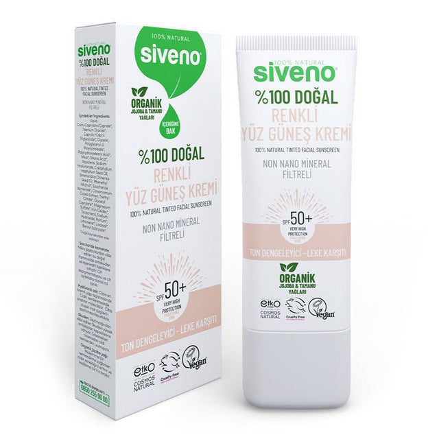 Colored Face Sunscreen Cream SPF 50+ - Tone Balancing & Anti - Spot Care - TryAladdin