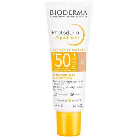 Colored SPF 50+ Sunscreen - Anti - Aging, Anti - Shine Ultra - Light Fluid - TryAladdin