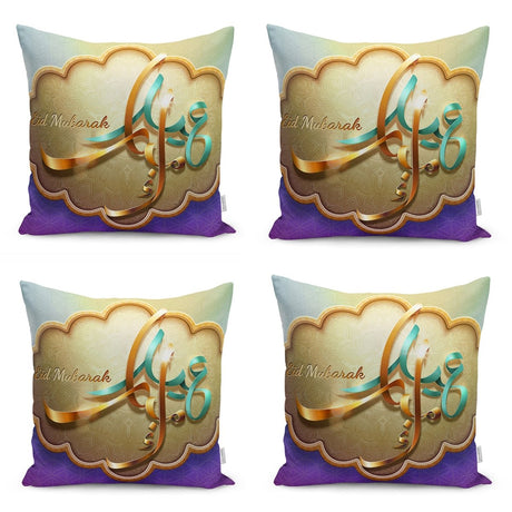 Colorful Blessed - Themed Digital Printed Runner and Cushion Pillow Cover Set - TryAladdin