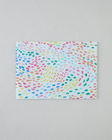 Professional Grade Vibrant Glass Cutting Board 25x35cm