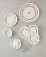 Premium Quality Colorful Ceramic 32 Piece 6 Person Breakfast Set