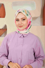 Comfort Flowers Cotton Shawl - Soft & Easy Care - TryAladdin