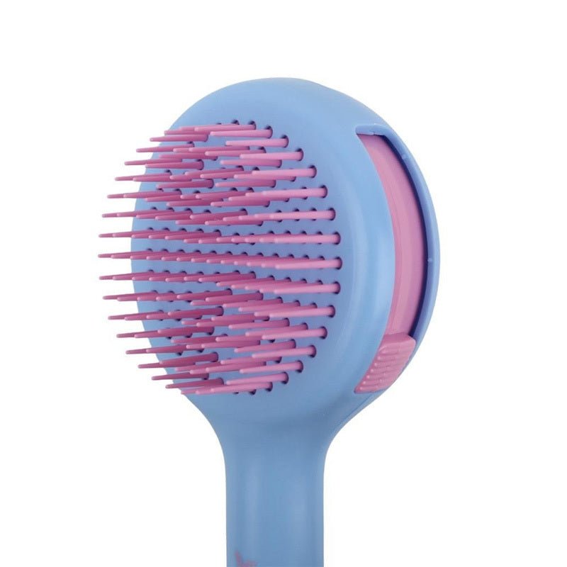 Compact Retractable Hair Brush for Travel & Styling, Blue - TryAladdin