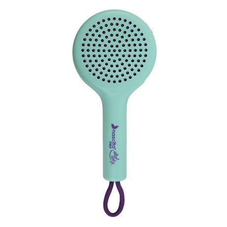 Compact Travel Hair Brush with Retractable Bristles - Green - TryAladdin