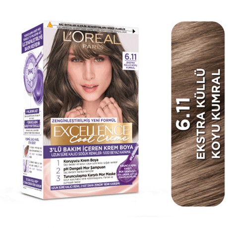 Cool Creme Permanent Hair Color, Extra Ashy Dark Blonde 6.11 - TryAladdin