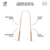 Copper Tongue Scraper for Fresh Breath & Oral Hygiene - TryAladdin