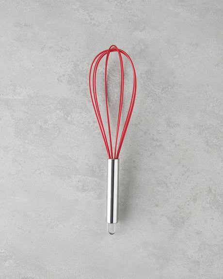 Professional Grade Red Silicone Whisk Kitchen Utensil