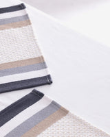 Corinne Gray Beige Placemat Set of 2 - Modern Dining Table Mats - TryAladdin