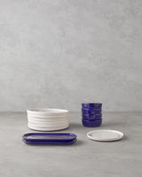 Professional Cosmos Navy Blue Ceramic Breakfast Set   14 Piece Dinnerware