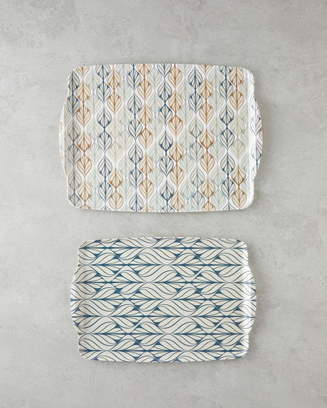 Professional-Grade-Melamine-Non-Slip-Serving-Tray-Set-Blue
