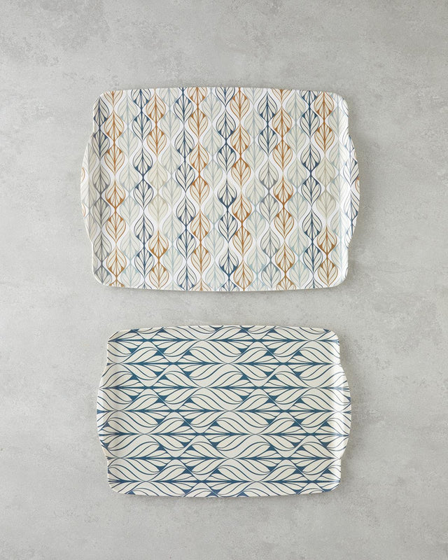 Professional-Grade-Melamine-Non-Slip-Serving-Tray-Set-Blue