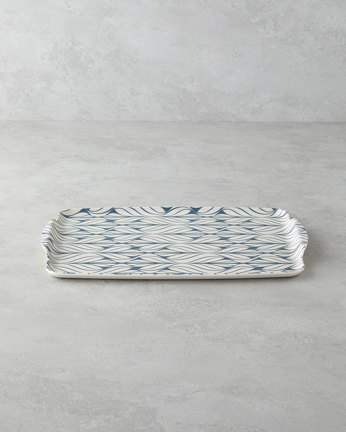 Professional-Grade-Melamine-Non-Slip-Serving-Tray-Set-Blue