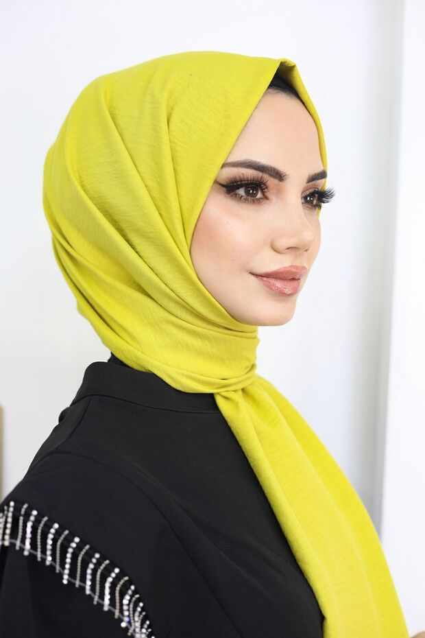 Cotton Jazz Shawl - Soft, Light Olive Green for All - Day Comfort - TryAladdin