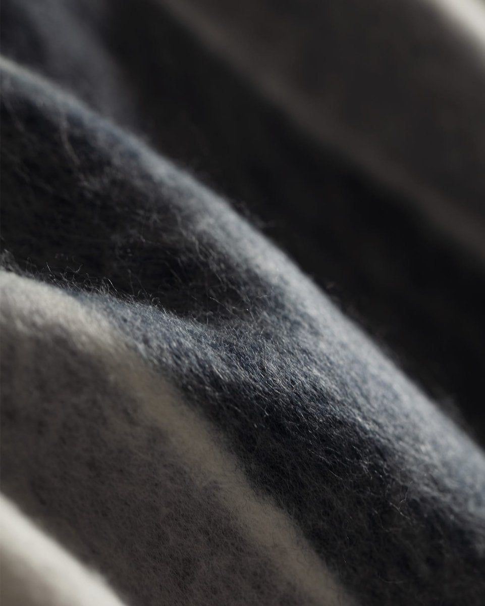 Cozy TV Throw Blanket for Sofa & Couch - Soft Reversible Grey Indigo - TryAladdin
