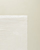 Cream Fringed Area Rug - Soft Living Room & Bedroom Floor Carpet - TryAladdin