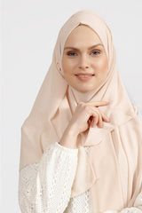 Crepe Chiffon Shawl - Light Salmon & Lightweight - TryAladdin