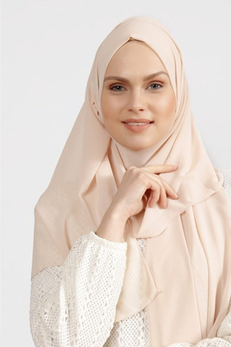 Crepe Chiffon Shawl - Light Salmon & Lightweight - TryAladdin