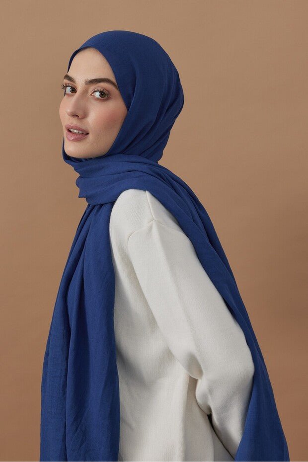 Crushed Cotton Shawl, Lightweight & Wrinkle - Free - TryAladdin
