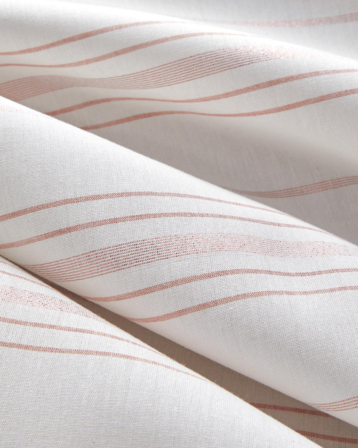 Completo copripiumino singolo tinto nel filo di alta qualità — Collezione biancheria da letto rosa