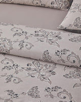 Ensemble housse de couette en coton de qualité professionnelle pour lit simple avec drap-housse beige