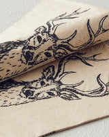 Lot de serviettes en papier décoratives à motif de cerf noir 33x40cm