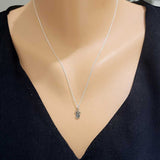 Sterling Silver Tulip Necklace - Minimalist Pendant