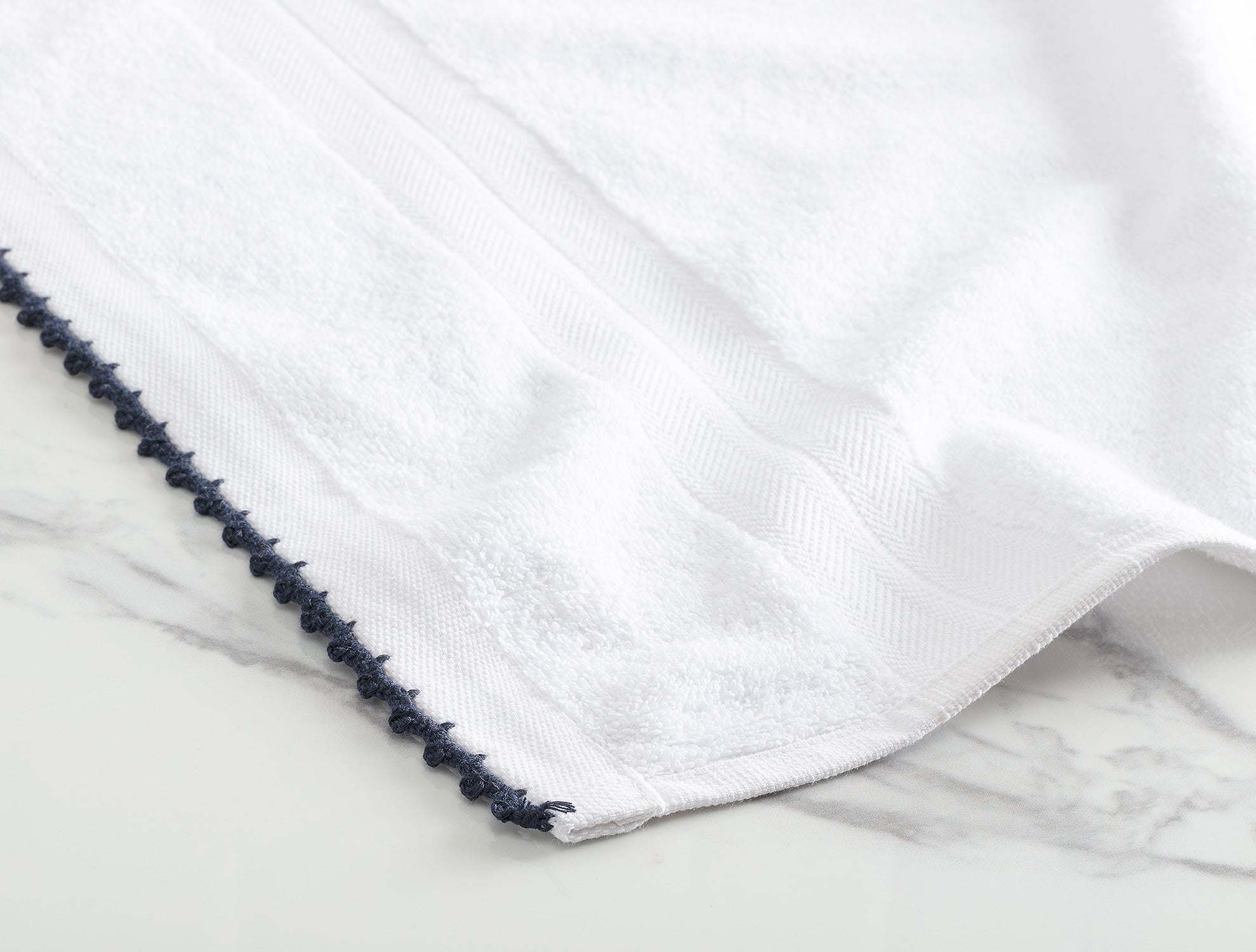 Bellamy Crocheted Hand Towel - Soft, Absorbent & Decorative
