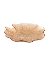 Glass Decorative Plate - Elegant Lotus Motif for Modern Tables