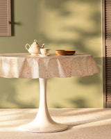Durable PVC Tablecloth - Nautical Anchor Pattern for Round Tables