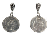 Premium 925 Sterling Silver Alexander Head Medallion Pendant