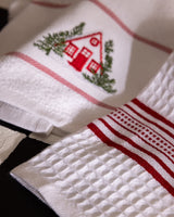 100% Cotton Kitchen Towel Set - Absorbent & Soft 2-Piece
