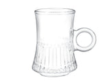 Clear Glass 4-Piece Tea Cup Set - Elegant Design
