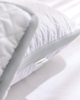 2-Pack Cooling Climate Control Pillows - White & Light Gray Set
