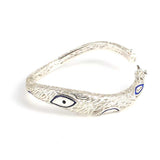 Artisan 925 Sterling Silver Enamel Filigree Bangle