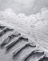 Cotton Blend Double Bedspread - Alisya Grey Comfort