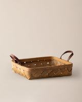 Elegant Handwoven Rattan Serving Tray - Natural Texture & Style