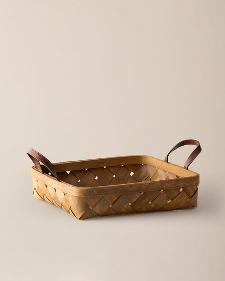 Elegant Handwoven Rattan Serving Tray - Natural Texture & Style