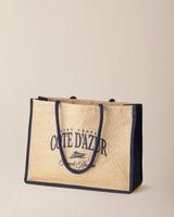 Natural Jute Woven Tote Bag - Eco-Friendly Beach & Market Carryall