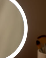 Sleek Glass LED Mirror - Adjustable Illumination for Modern Spaces