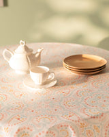 Durable PVC Tablecloth - Nautical Anchor Pattern for Round Tables