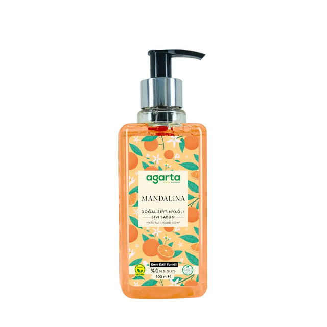 Natural Mandarin Liquid Soap - Silky Softness & Pore Cleansing