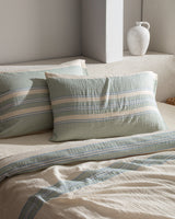 Muslin Cotton King Size Duvet Cover Set - Yarn Dyed Comfort
