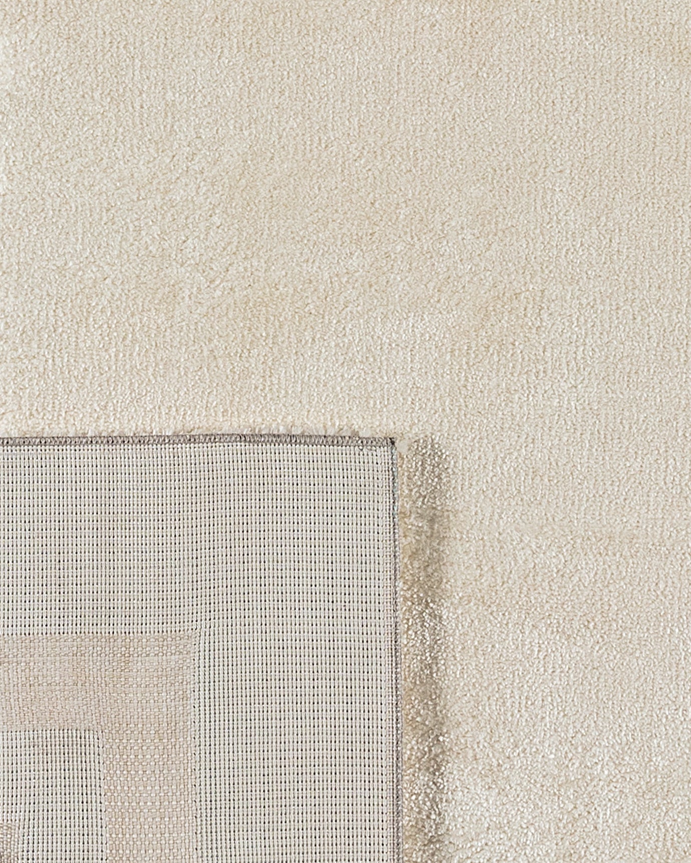 Polyester & Polypropylene Area Rug - Cream Fanette Design
