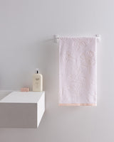 Opale Cotton Face Towel - Soft Absorbent Bathroom Towel - Powder Pink