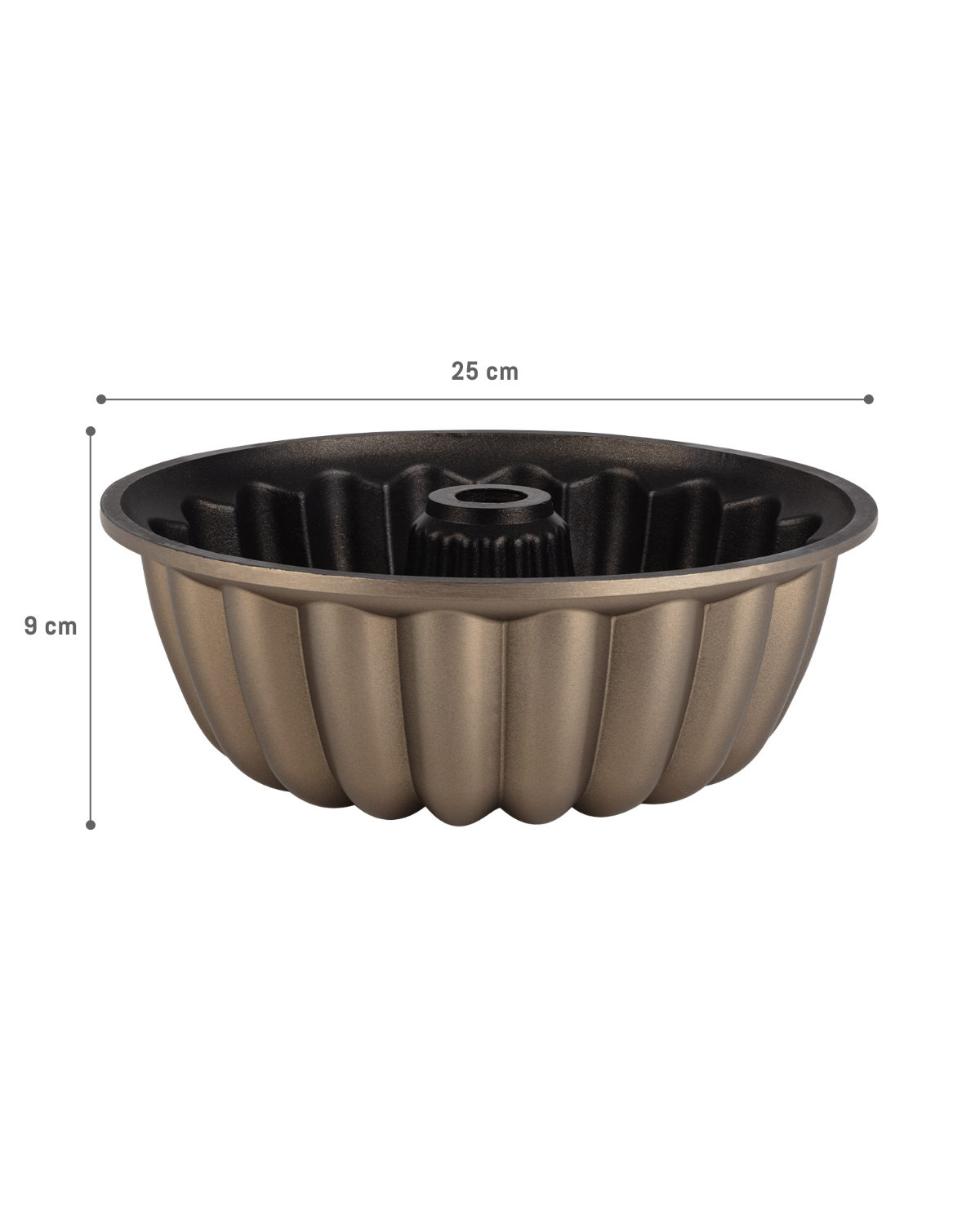 Gold Non-Stick Sectioned Cake Pan Bake Mold