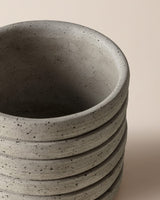 Durable Cement Planter - Modern Minimalist Soft Grey Finish
