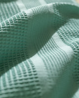 King Size 100% Cotton Pique Bedspread - Turquoise Waffle Weave Blanket